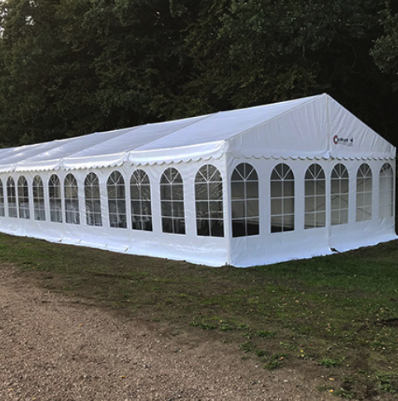 Festtelt 6×15 meter med 1 dør (90 pers) thumbnail 1